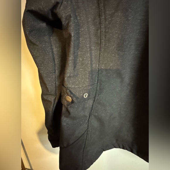 Free Country Hooded Black water resistant fur like lining Jacket Size large - Picture 4 of 9